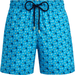 Mens Ultra-Light Packable Swim Trunks Micro Turtles