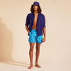 Mens Ultra-Light Packable Swim Trunks Micro Turtles