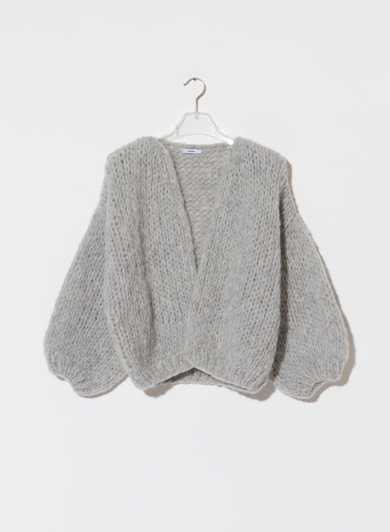 Fleecy Alpaca Bomber Cardigan