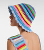 Crochet Stripe Bucket Hat