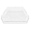 Scallop Acrylic Tray 8" Square