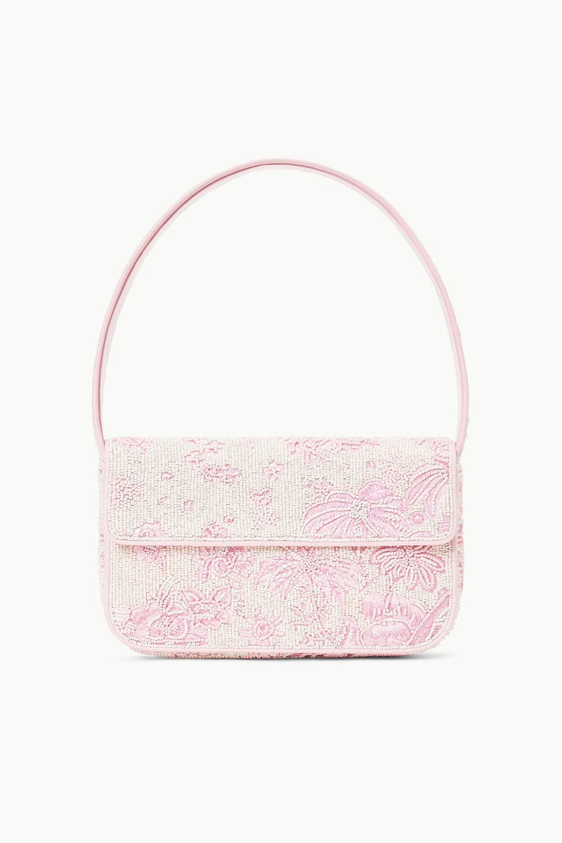 Ivory Cherry Blossom Toile Tommy Beaded Bag