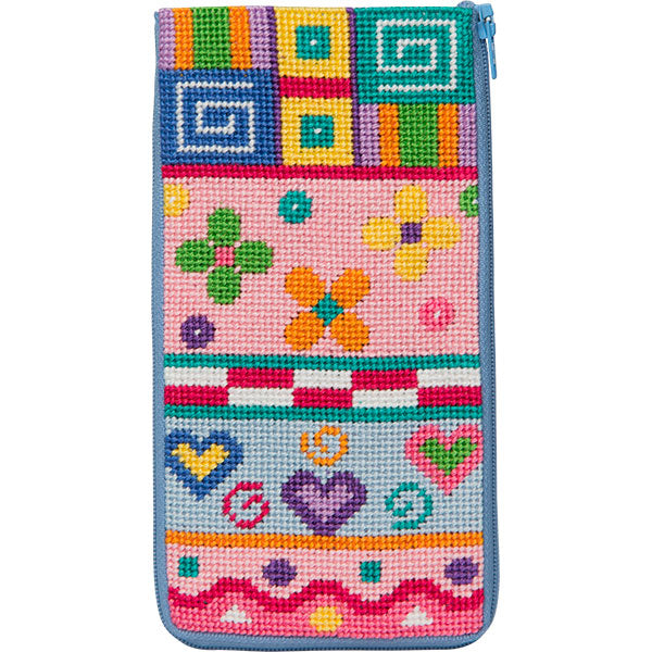 Alice Peterson Needlepoint Stitch and Zip Eyeglass Case – Erica Wilson