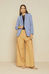 Vichy Cotton Palazzo Trousers