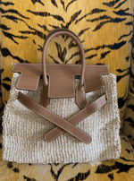 Small Seagrass Kelly Bag