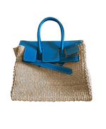 Small Seagrass Kelly Bag