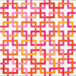 Pink Interlocking Squares