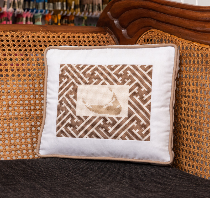 Nantucket Island Lattice Pillow