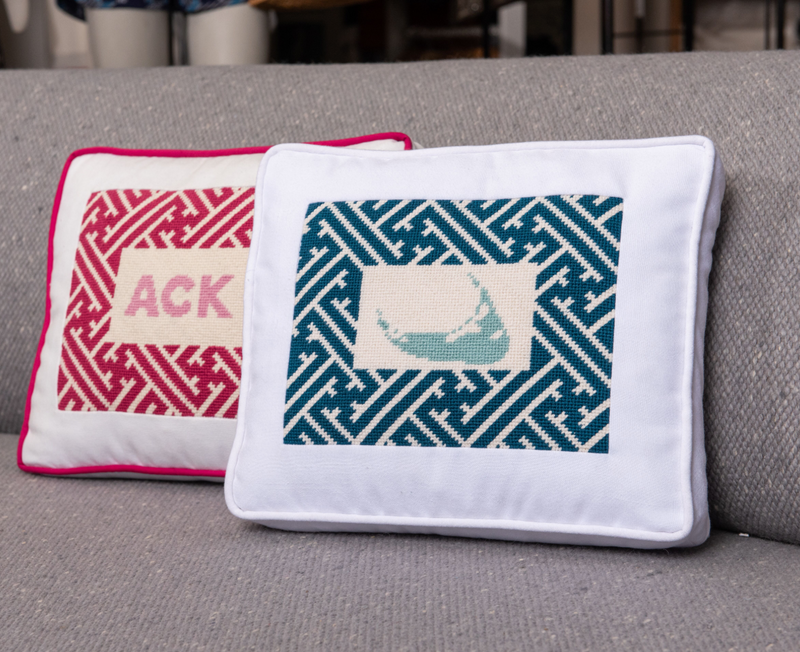 Nantucket Island Lattice Pillow