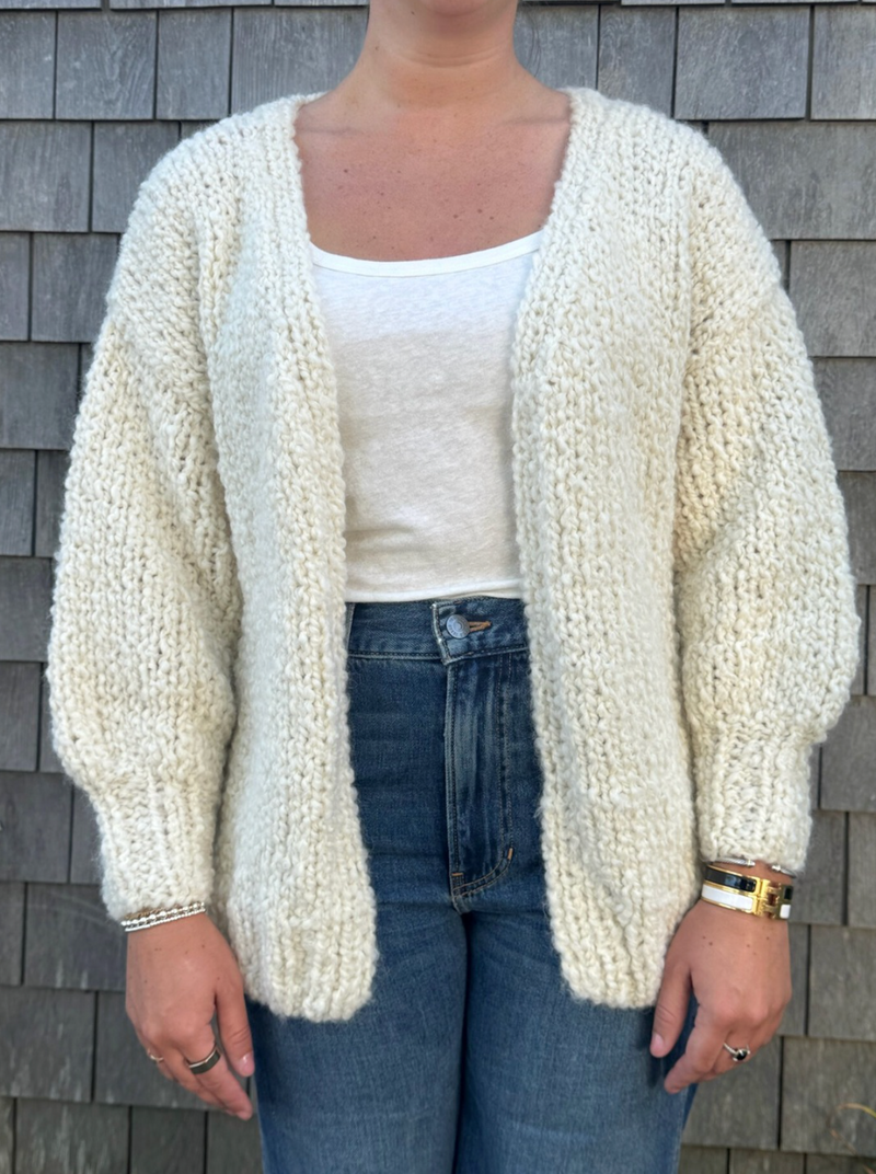 Alpaca Boucle V-Neck Cardigan