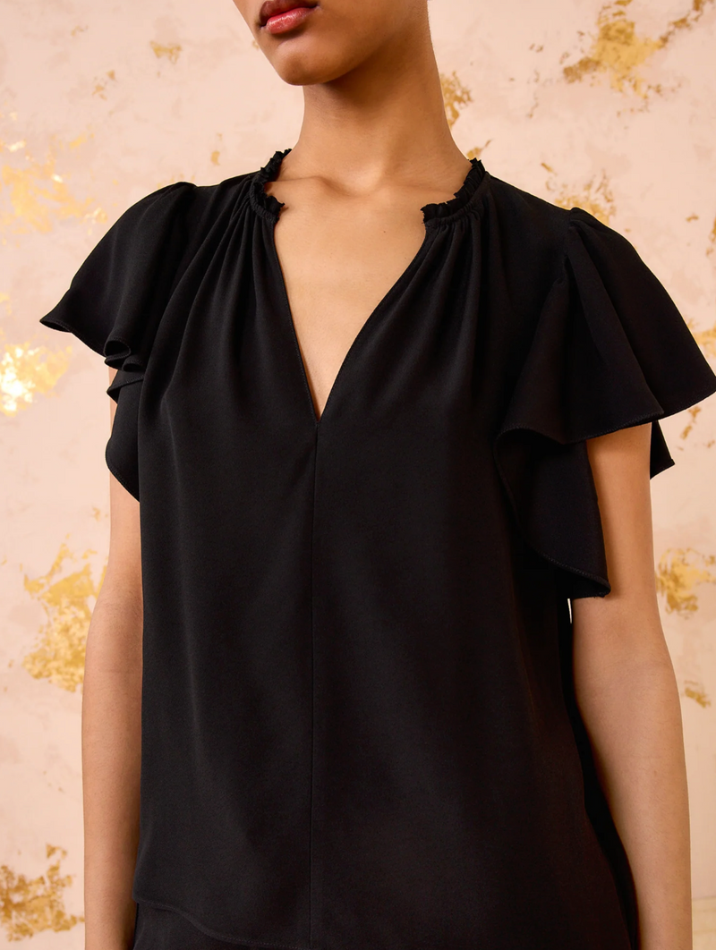 Lilo Flutter Sleeve Blouse