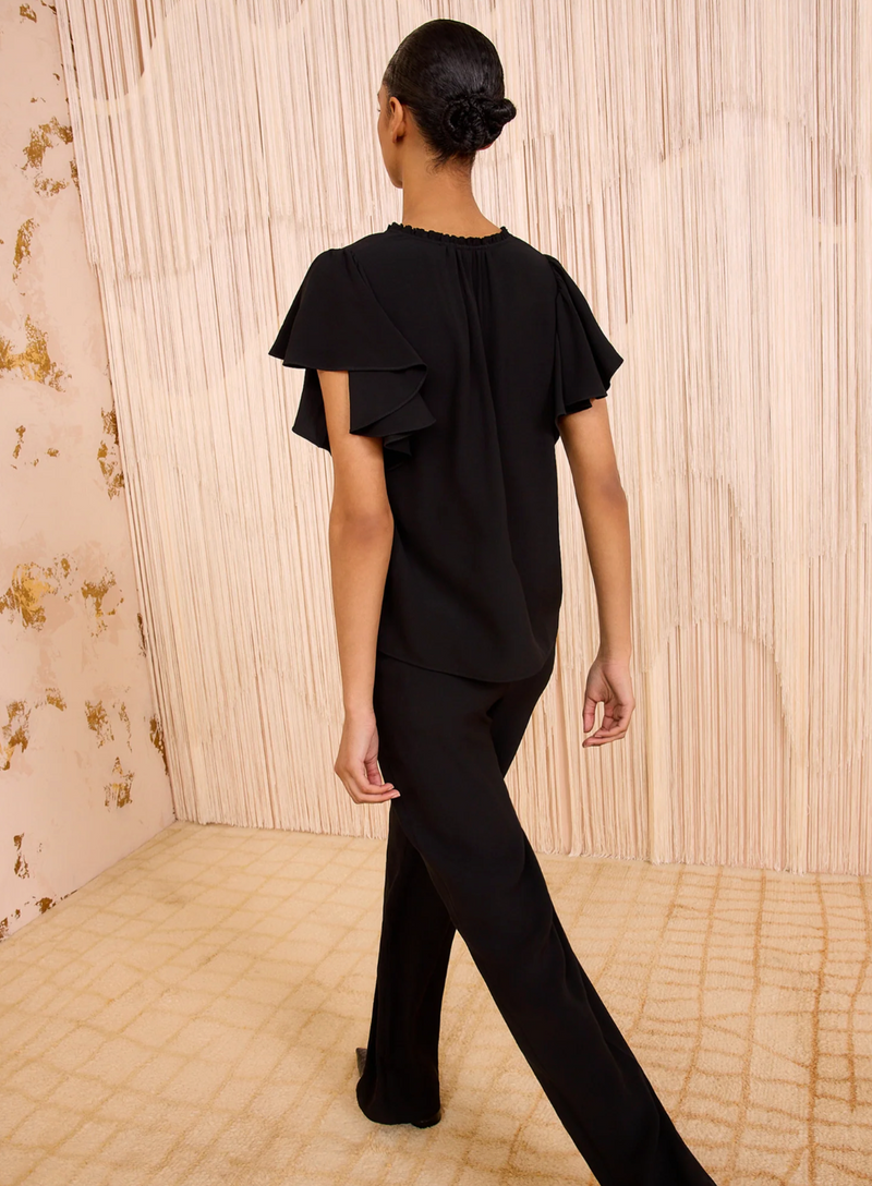 Lilo Flutter Sleeve Blouse