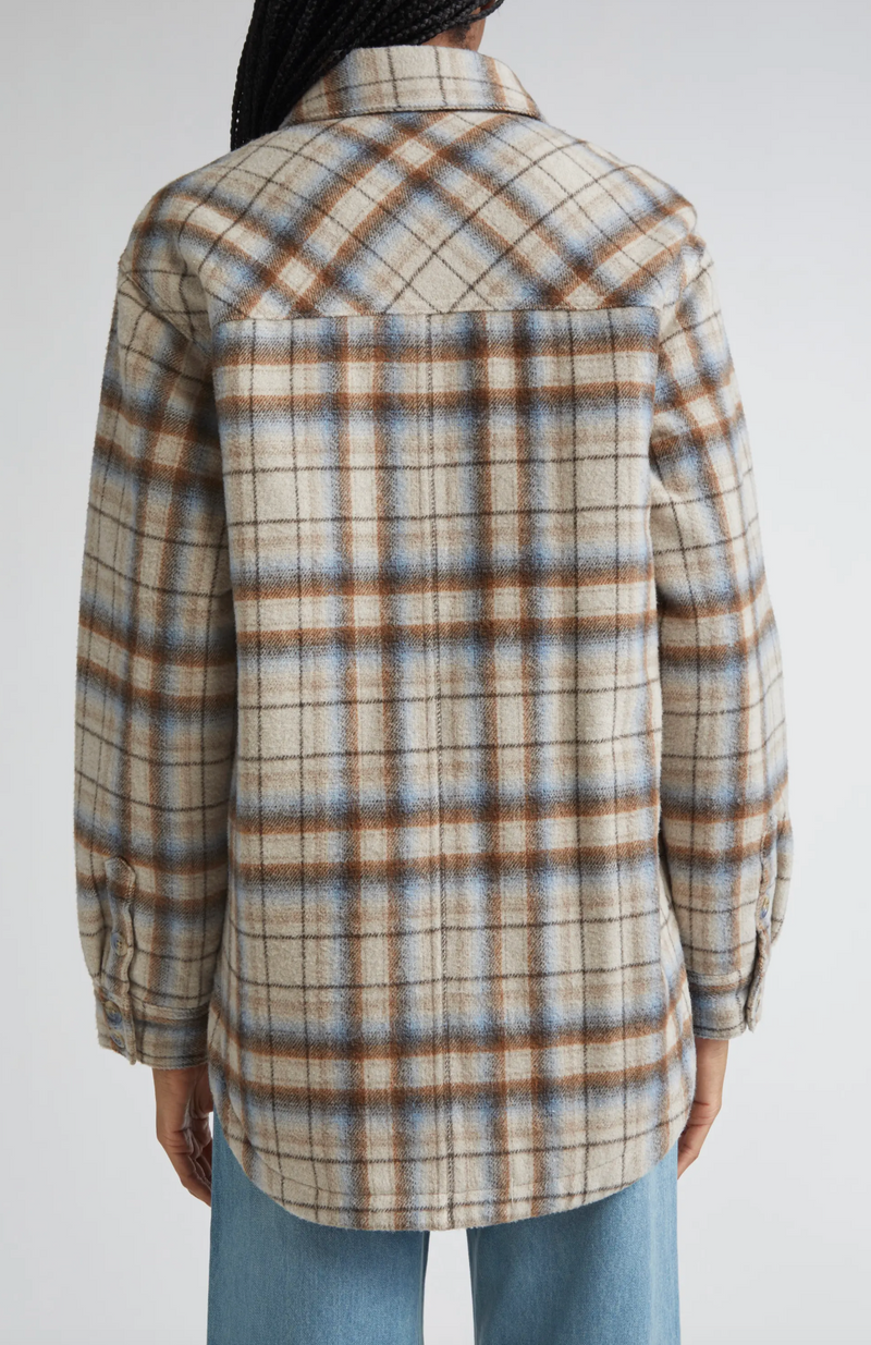 Mikaela Plaid Shacket
