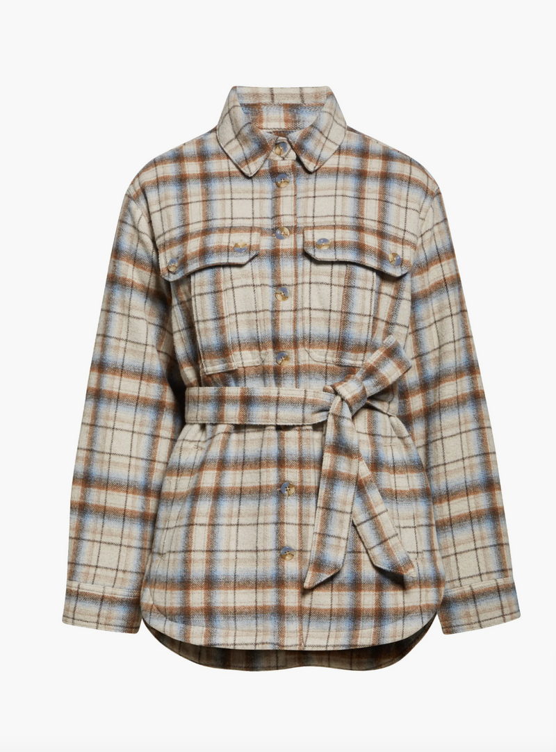 Mikaela Plaid Shacket