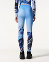 Printed Base Layer Leggings Ski Lift Blue