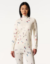1/4 Zip Base Layer Top Dede Ski Print