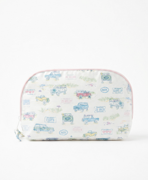 Coated Medium Makeup Bag