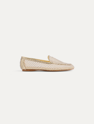 strass mesh loafer