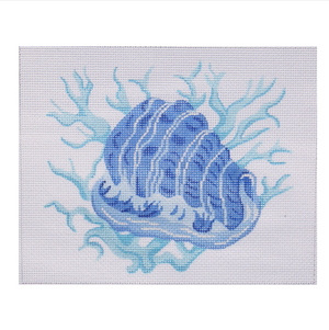 Helmet Shell with Coral Blues