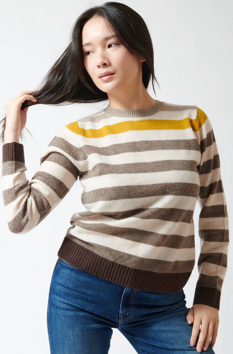 Gradient Stripe Crew