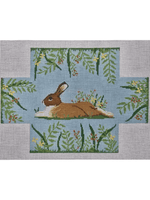 Rabbit in Flowers Brick Cover