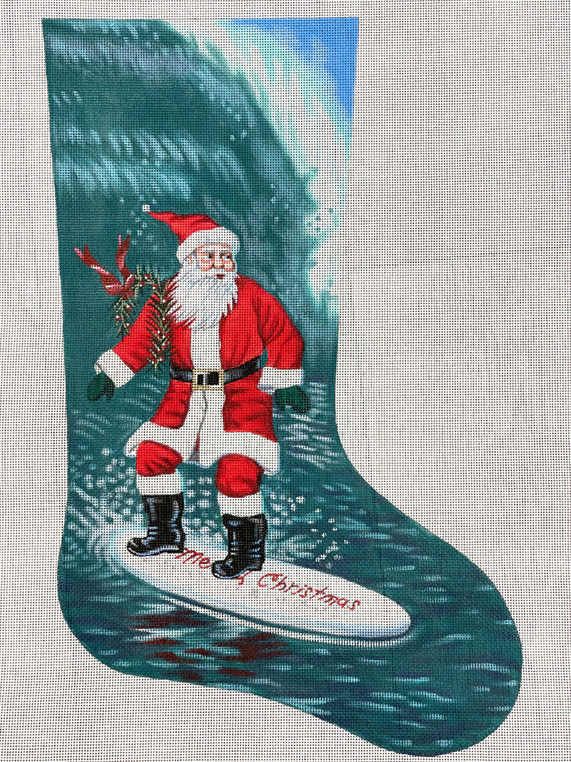 Santa Surfer Stocking
