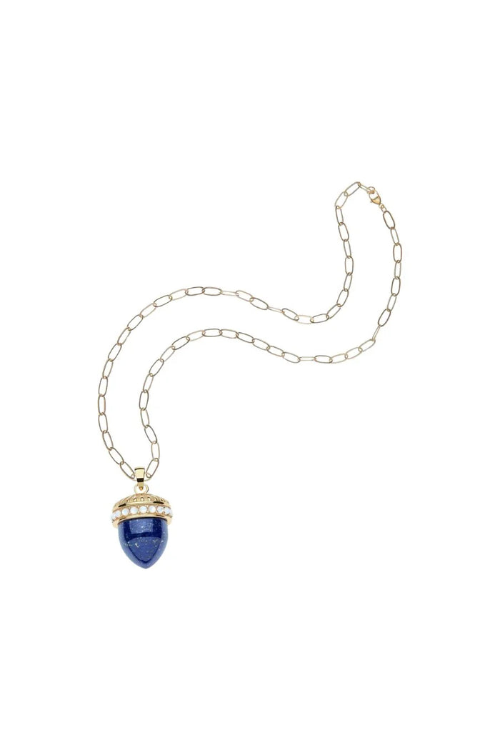 Hope Acorn Pendant on 18" Drawn Link Chain