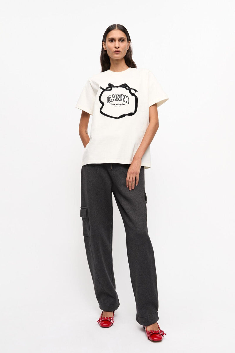 Heavy Cotton Bow Relaxed T-shirt