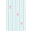 Aqua Stripe Pink Airplanes