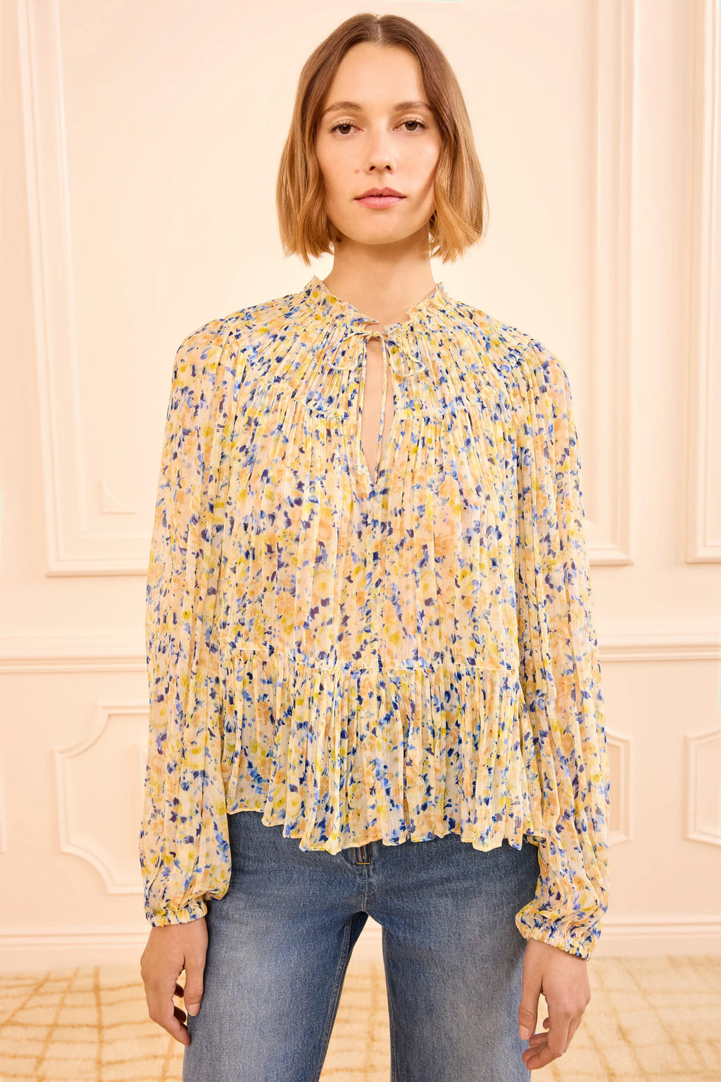 Ulla Johnson Leandra Long Sleeve Silk Blouse – Erica Wilson