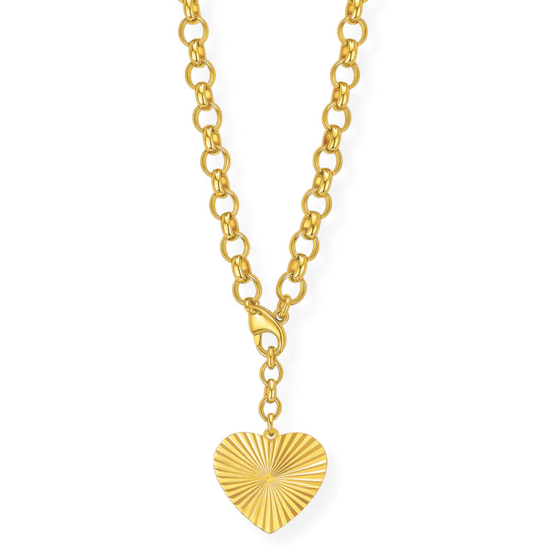 Shiloh Heart Lariat Necklace