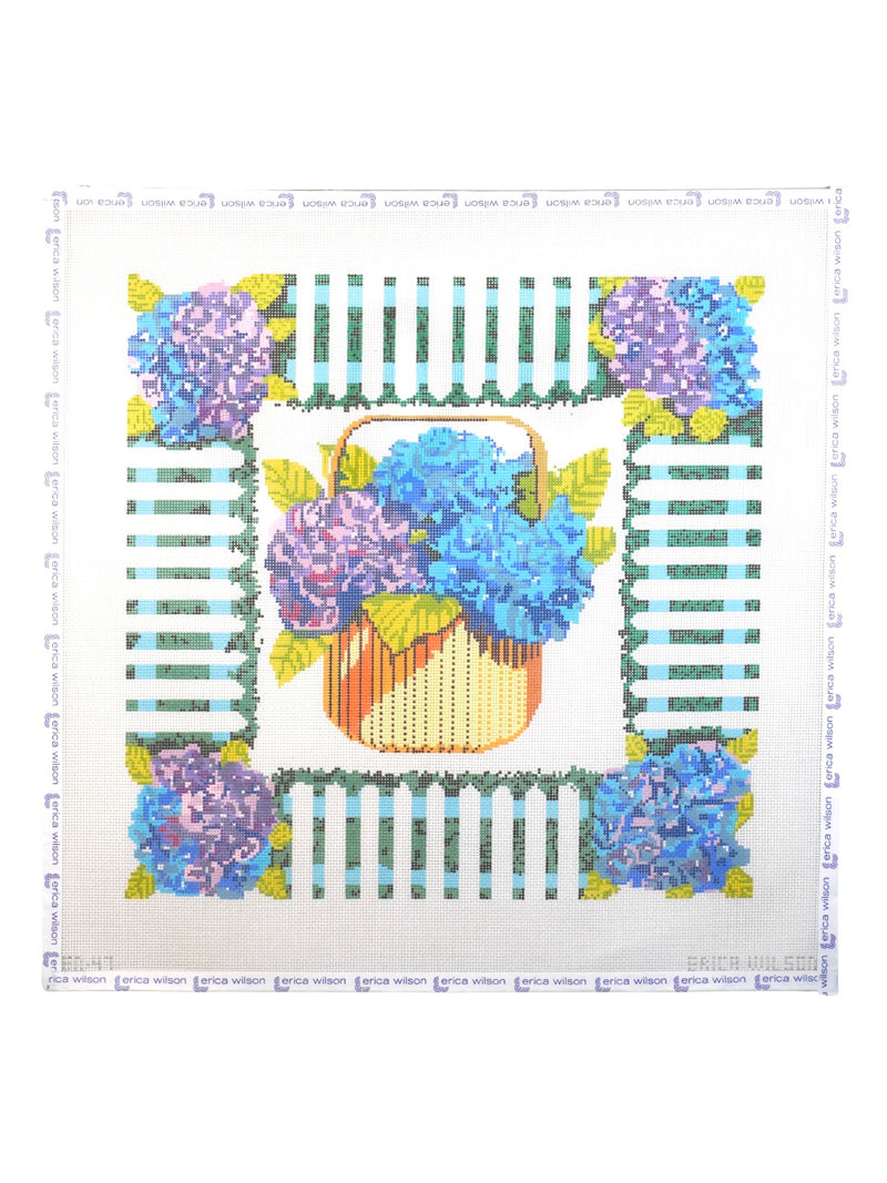 Basket of Hydrangeas