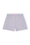 Yarn Dyed Stripe Elasticated Shorts
