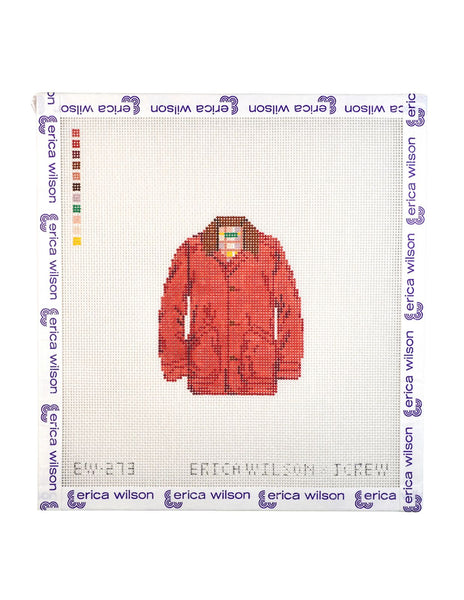 Erica Wilson x J.Crew Waxed Coat Needlepoint Canvas