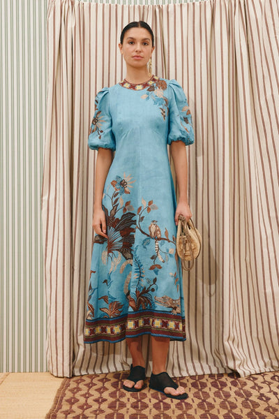 georgie midi dress New w/ Tags AMUR Georgie Beaded Waist Midi Dress Size 14