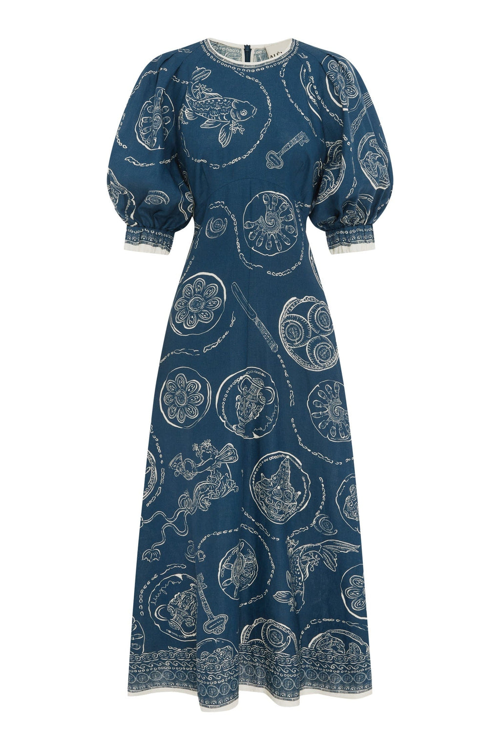 Alemais Lucky Midi Dress Blue / US 0
