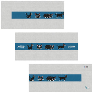 Black Cat Needlepoint Belt