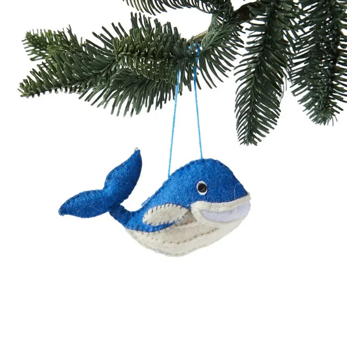 Blue Whale Ornament