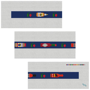 Favorite Hot Sauce Needlepoint Belt