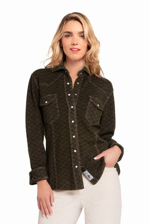 Zig Zag Cashmere Shirt