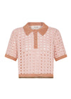Cablé Lux Handmade Crochet Cropped Polo
