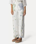 Eden Embroidery Linen Pants