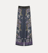 "sogni" print envers satin elasticated pants