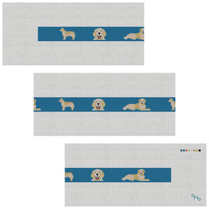 Golden Retriever Needlepoint Belt