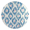 Ikat Blue 4" Round