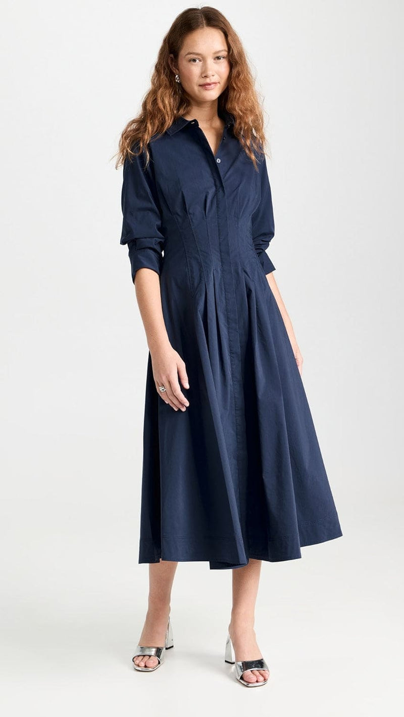 Jazz Pintuck Midi Dress