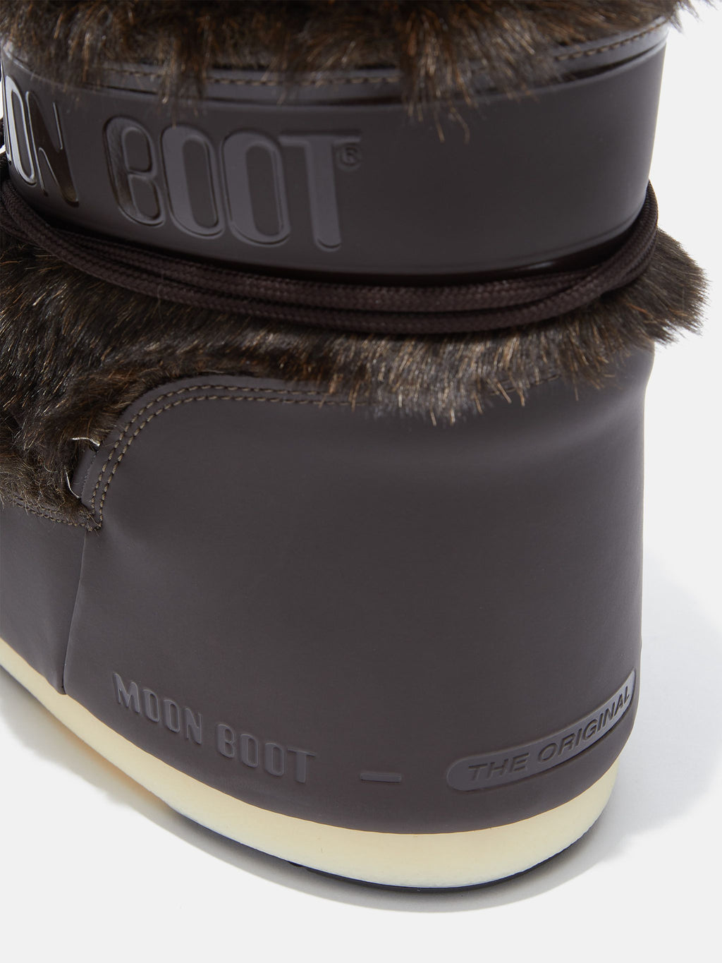MOON BOOT Classic Faux Fur Boot in Black
