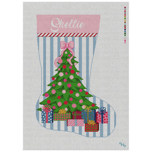 Pinstripe Holiday Stocking