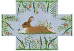 Rabbit in Flowers Brick Cover