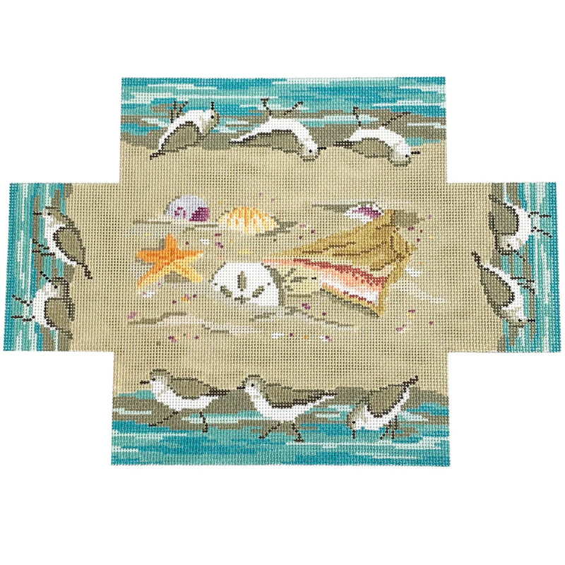 Sandpipers and Seashells Brick Cover